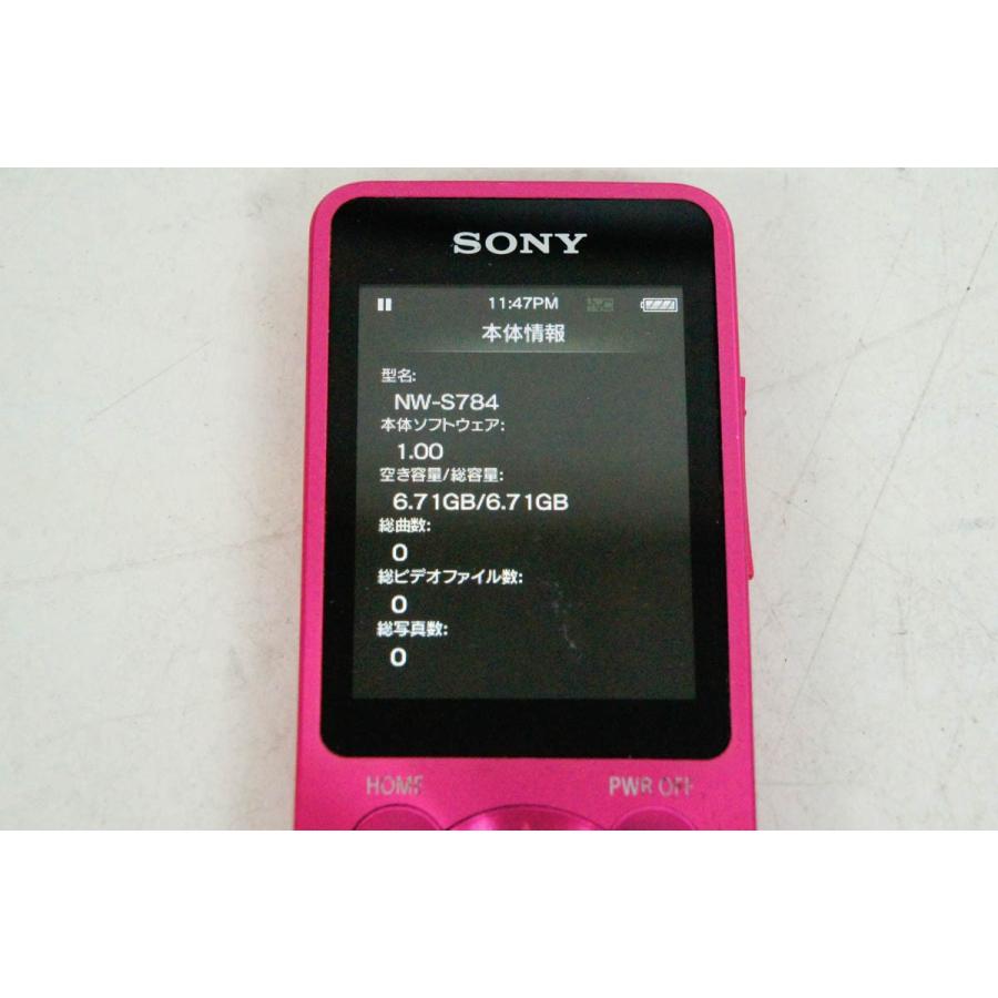 SONY ウォークマン NW-S784 8GB ライトピンク イヤホン・ケース付