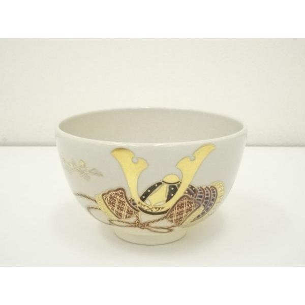 ys7058130; 宗sou 京焼 橋本紫雲造 色絵兜文茶碗（共箱）【道】 : お