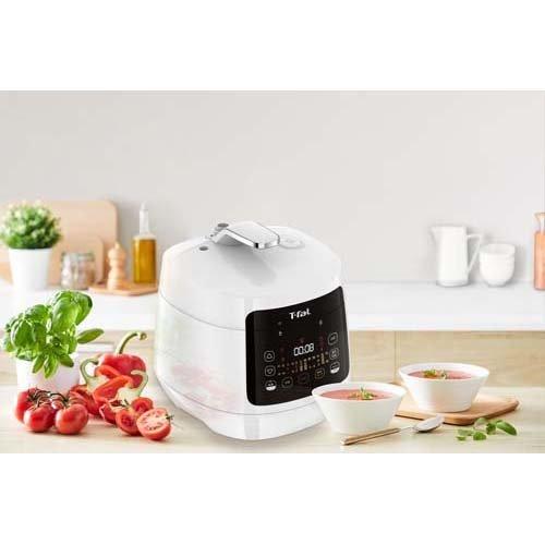 ティファール ラクラ・クッカー コンパクト電気圧力鍋 ホワイト