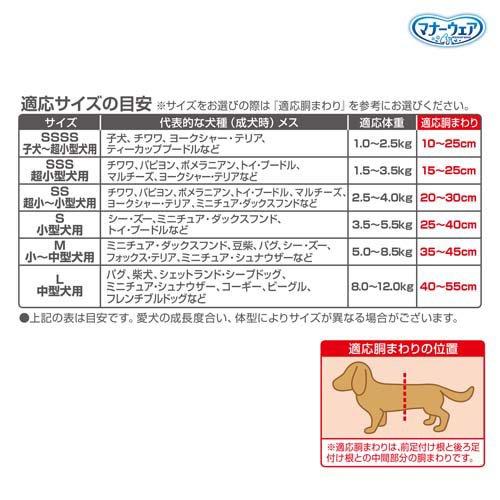 マナーウェア女の子用 SS トラッドテイスト 犬用 おむつ ユニチャーム