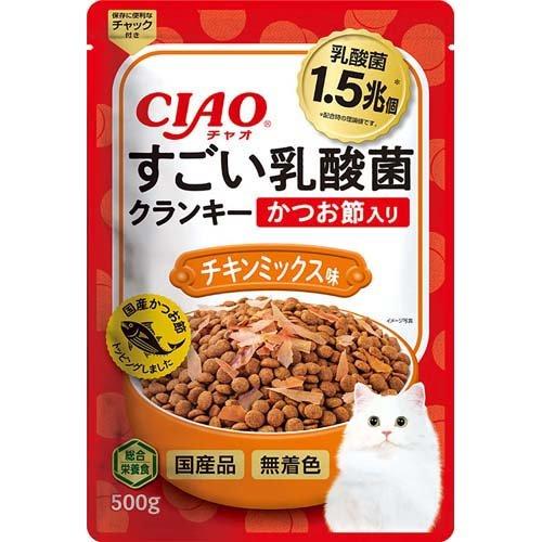 CIAO すごい乳酸菌クランキー かつお節入り チキンミックス味 ( 500g