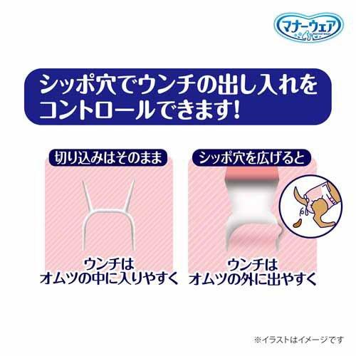 マナーウェア 長時間快適オムツ 女の子用SSS 犬用 ( 38枚入×2セット