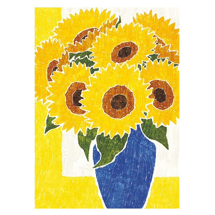 空シド】花 フひまわり 絵画 BAEZ3 空シド】花 フひまわり 絵画 BAEZ3