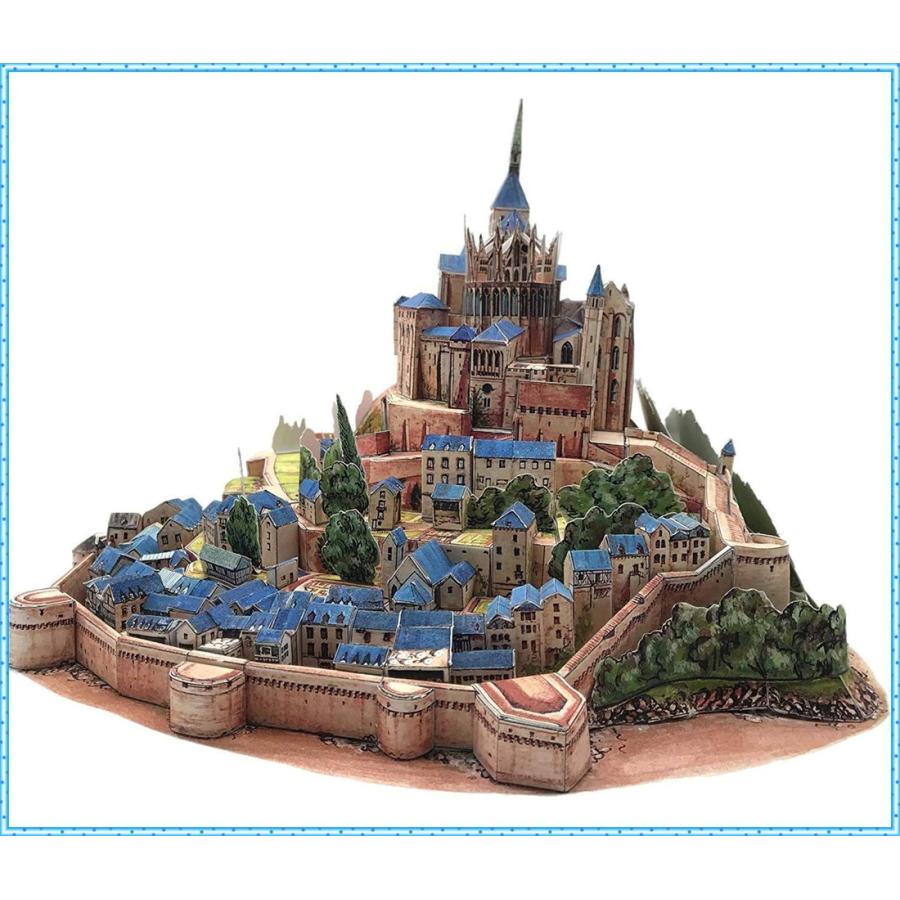 建築物 ペーパー クラフト モンサンミッシェル フランス 世界 遺産