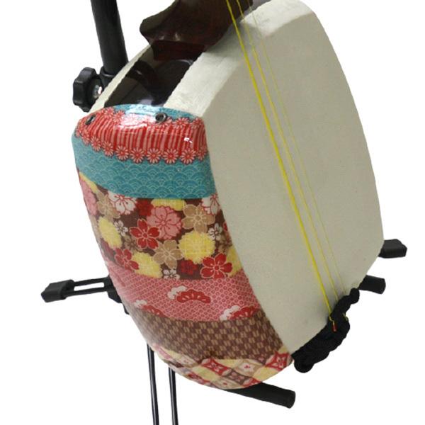 胴掛 津軽三味線用 美しすぎる津軽胴掛22 天神カバー付 透明