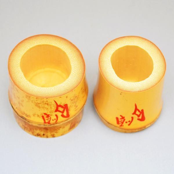 蓋置 茶道具 竹一双蓋置 川上宗順 直書在判 同書付 : 茶道具専門店 (有