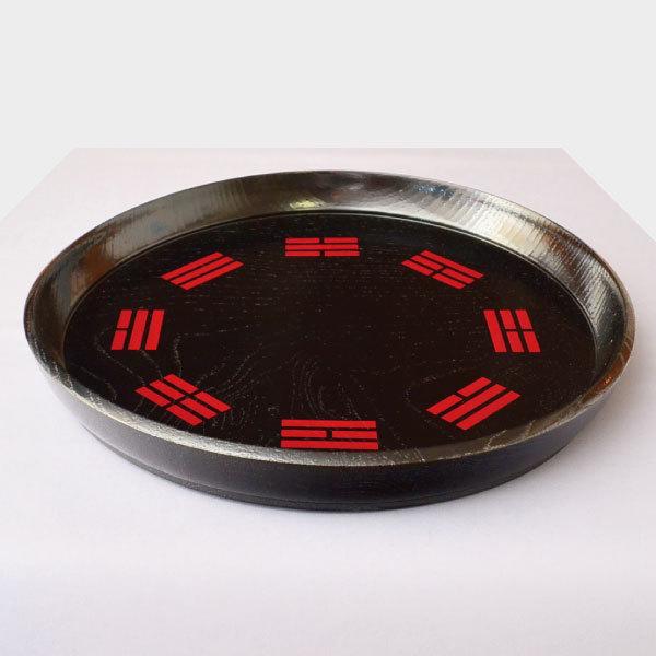 盆 茶道具 掻合塗 八卦盆 朱入 木製 : 茶道具専門店 (有)菊池商店