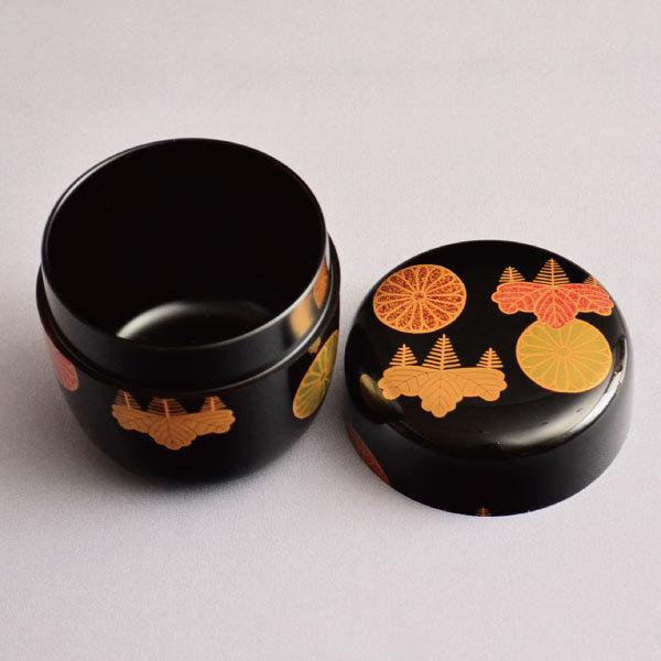 茶道具 棗 中村宗悦 作 高台寺蒔絵中棗 木製・本漆塗・切合口 : 茶道具