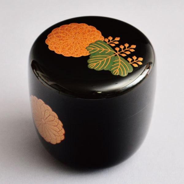 茶道具 棗 筑城筑良作 高台寺蒔絵大棗 木製・本漆塗・切合口 : 茶道具