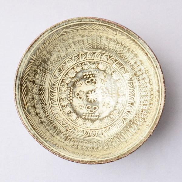 茶碗 茶道具 榊原勇一 作 尾高焼 三島茶碗 : 茶道具専門店 (有)菊池