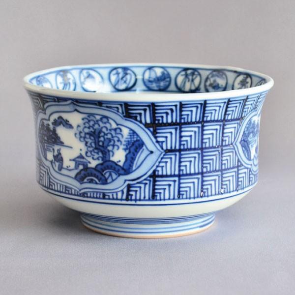 茶碗 茶道具 手塚祥堂 作 染付 祥瑞茶碗 : 茶道具専門店 (有)菊池商店