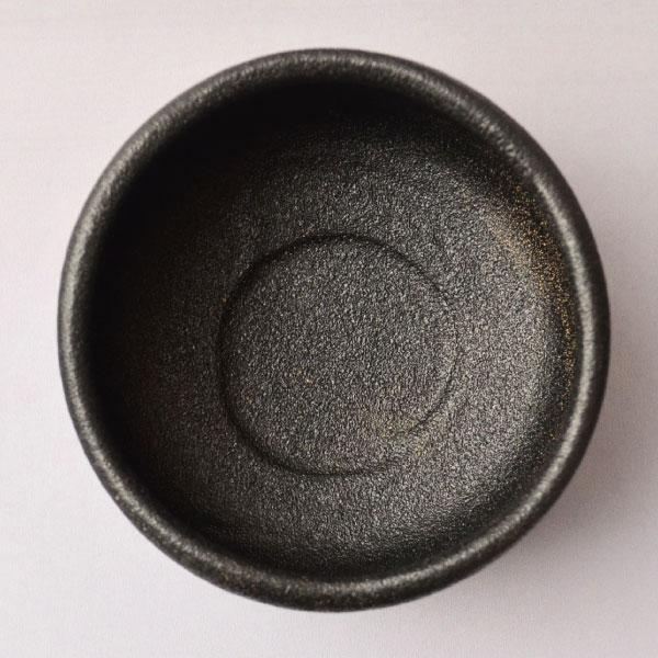 茶碗 茶道具 寒川栖豊作 紀州焼 那智黒 茶碗 : 茶道具専門店 (有)菊池