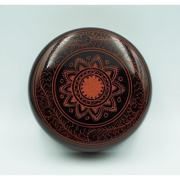 茶道具 棗 中棗 溜塗 朱蒟醤彫 関翆雲 桐箱 : 新古茶道具 さかい