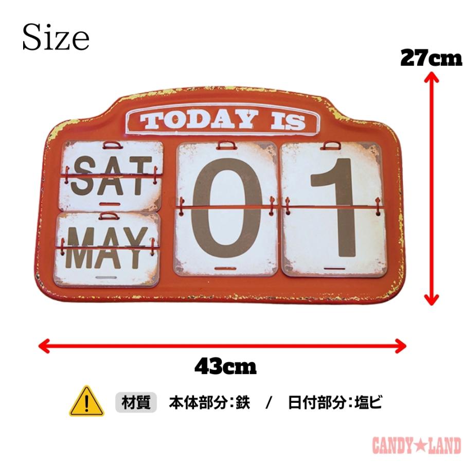 アメリカン レトロ カレンダー 日めくりカレンダー 万年 アンティーク