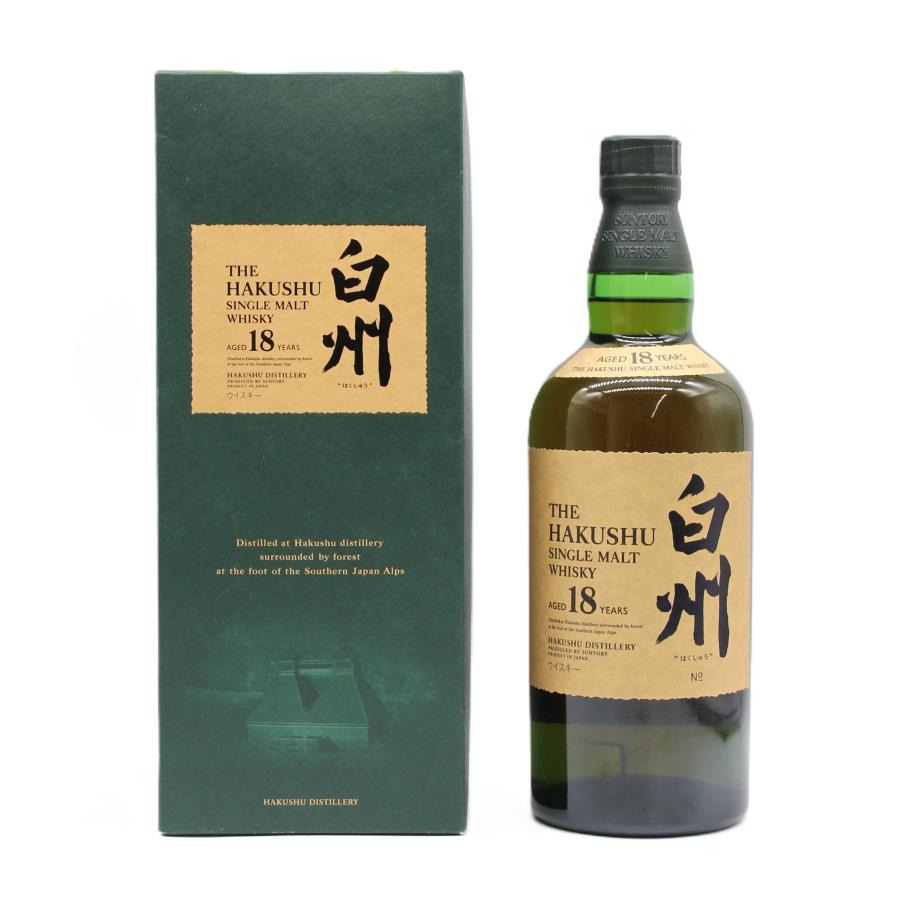サントリー シングルモルトウイスキー 白州 18年 旧箱・ボトル