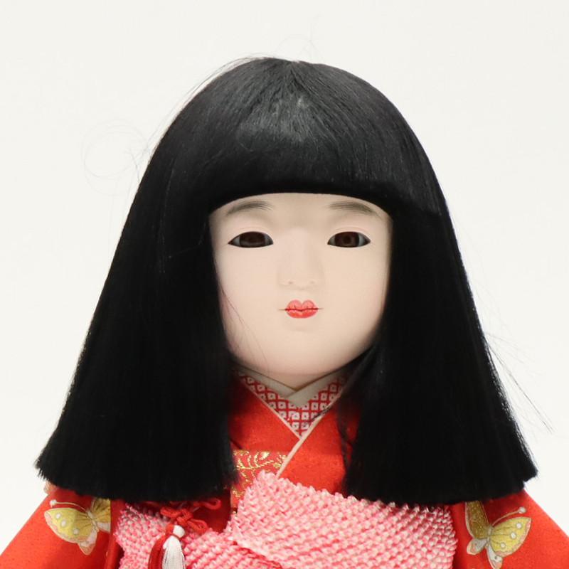 アウトレット品 雛人形 市松人形 13号 赤 熨斗 25a-ya-0069 : さくら