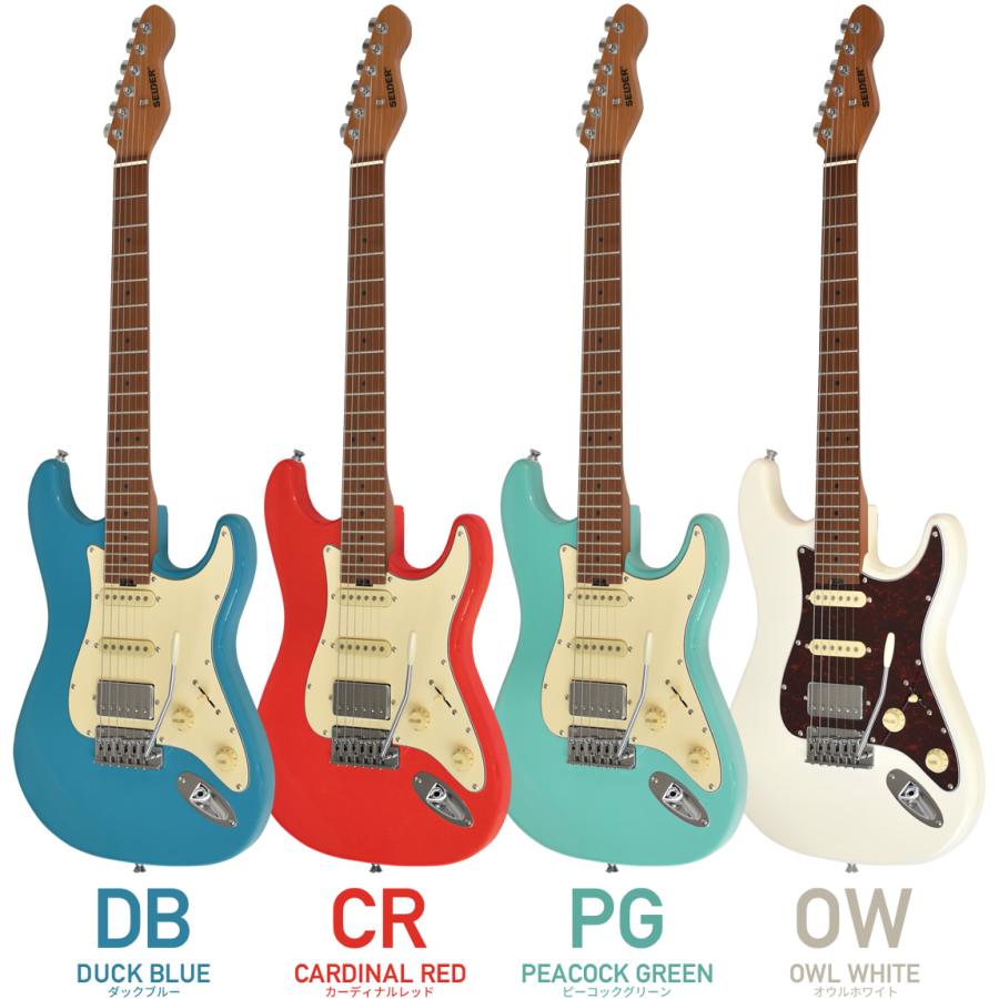 エレキギター SELDER ST-33RM 単品〔ソフトケース・シールド付き