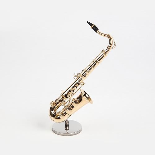ミニチュア楽器 テナーサックス 約1/6サイズゴールド SUNRISE SOUND