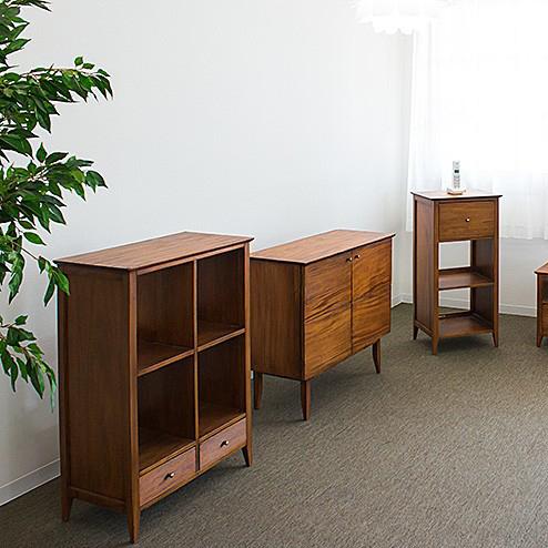 ラック スマホ充電台 チェスト 黄金比 天然木 完成品 無垢材 北欧 仏壇