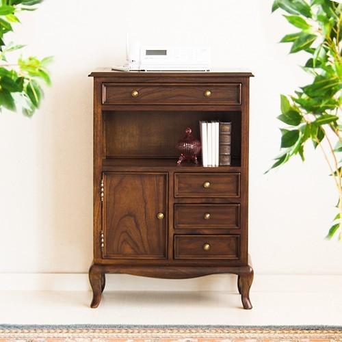 キャビネット 収納 棚 ヨーロピアン アンティーク 猫脚 電話台 ロココ