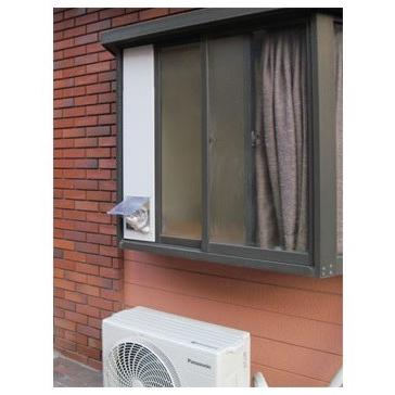 窓用 パネルキャットドア SS型 (85cm〜1m25cm)まで対応【サッシに