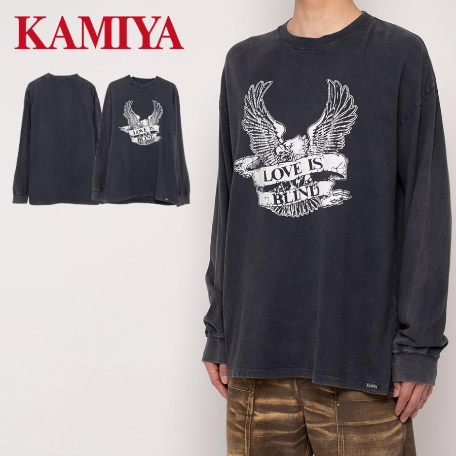 KAMIYA ロンT メンズ レディース Tシャツ 長袖 ブランド トップス