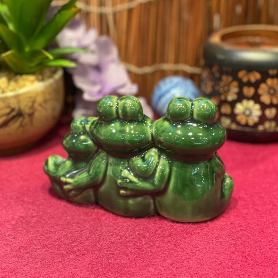 バカラ】動物 カエル 蛙 置物 インテリア☆美品☆幸運 置物 開運 金運
