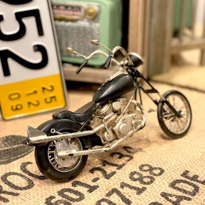 ブリキバイク 黒 2004d-2246 バイク ブリキカー ブリキのおもちゃ