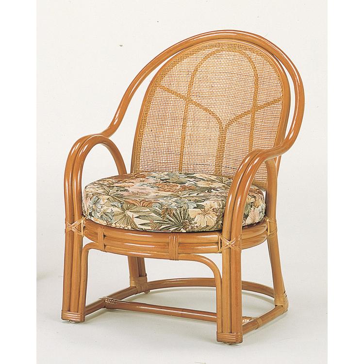 今枝商店 籐(ラタン)椅子 アームチェア 座椅子 座面高36センチ Y-36 座