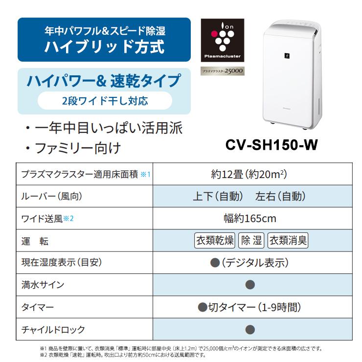 SHARP（シャープ） ハイブリッド方式 衣類乾燥除湿機 年中速乾タイプ
