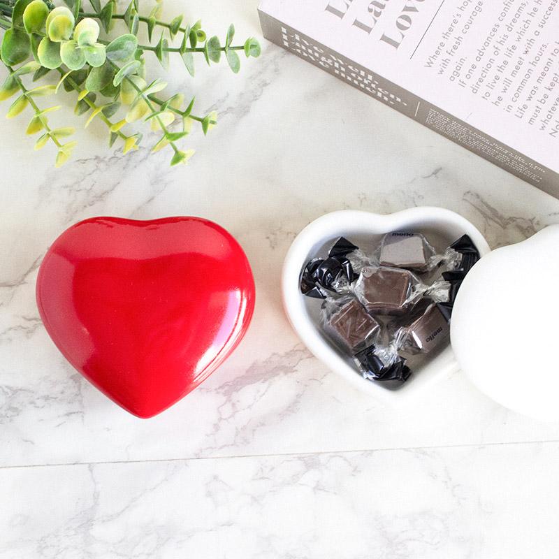 小物入れ キャニスター 陶器 雑貨 ハート おしゃれ 可愛い 陶器の