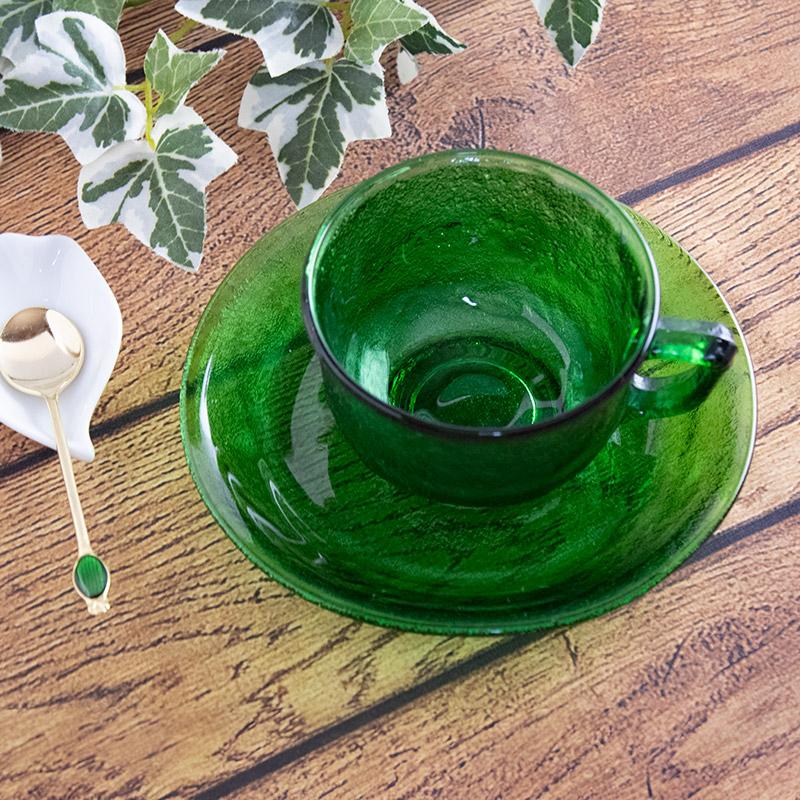 カップ&ソーサー ガラス食器 デッドストック アルコロック レトロ