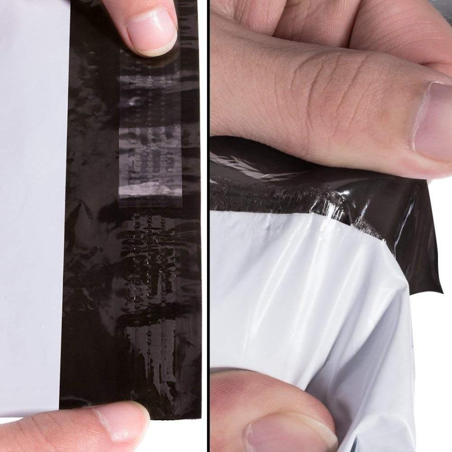 宅配用ビニール袋 A3 サイズ 白 50枚入 テープ付き 透けない ネコポス