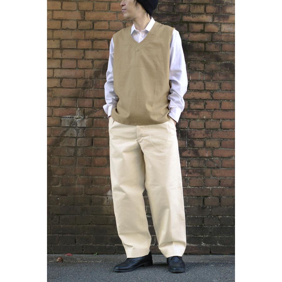 メール便可 フランス軍 リネンベスト ブラウン デッドストック JT064NN