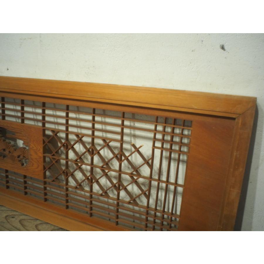 タD0997◇【H36cm×W172cm】◇素敵な組子細工の古い木製欄間◇古建具