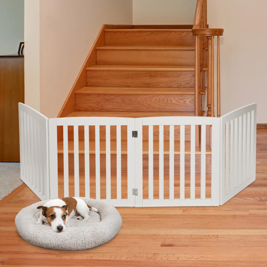 ZENY【セール価格】木製犬用ゲート 折り式バリア ペット用家具