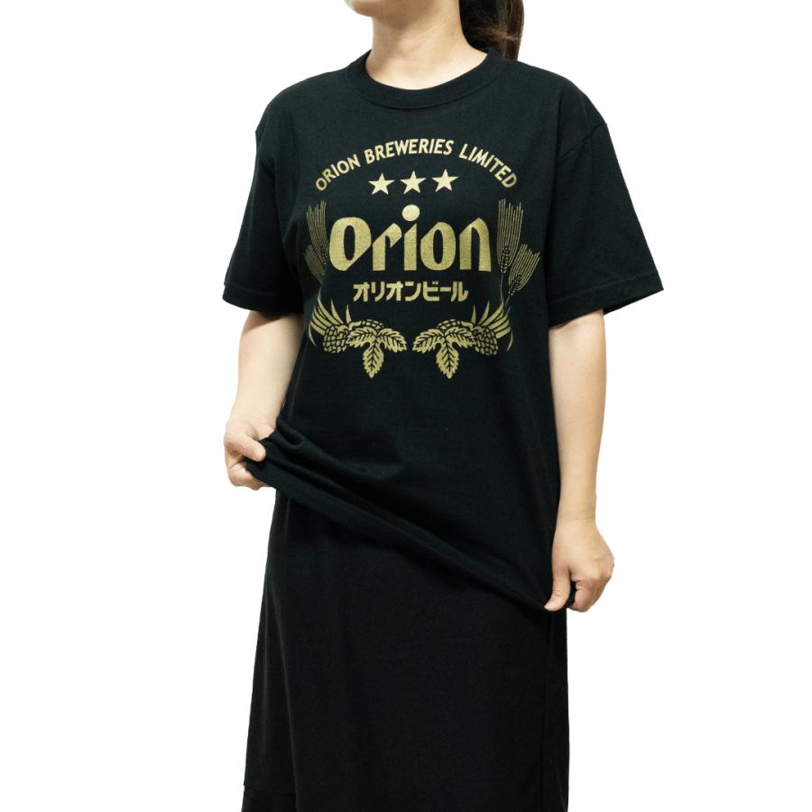 正規品 オリオンビール tシャツ コットン 生地 ブラック 黒色 ジョッキ