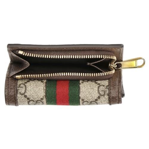 GUCCI（グッチ） 三つ折り財布 レディース オフィディア ブラウン