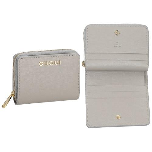 GUCCI（グッチ） 二つ折り財布 レディース スクリプト ミニ ウォレット