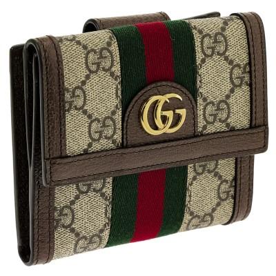GUCCI（グッチ） 二つ折り財布 レディース OPHIDIA オフィディア