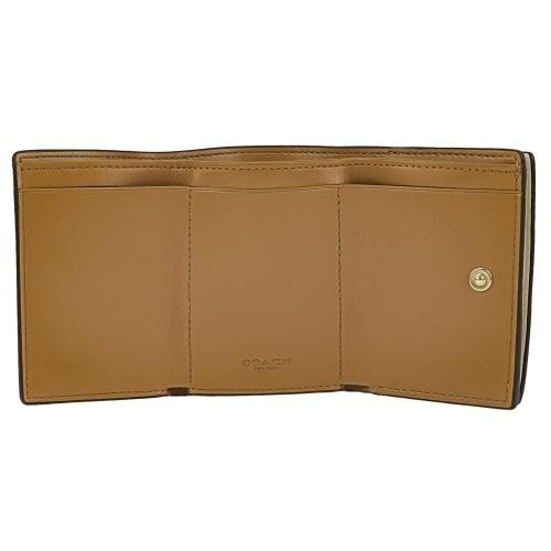 コーチ アウトレット COACH 三つ折り財布 レディース ライトカーキ
