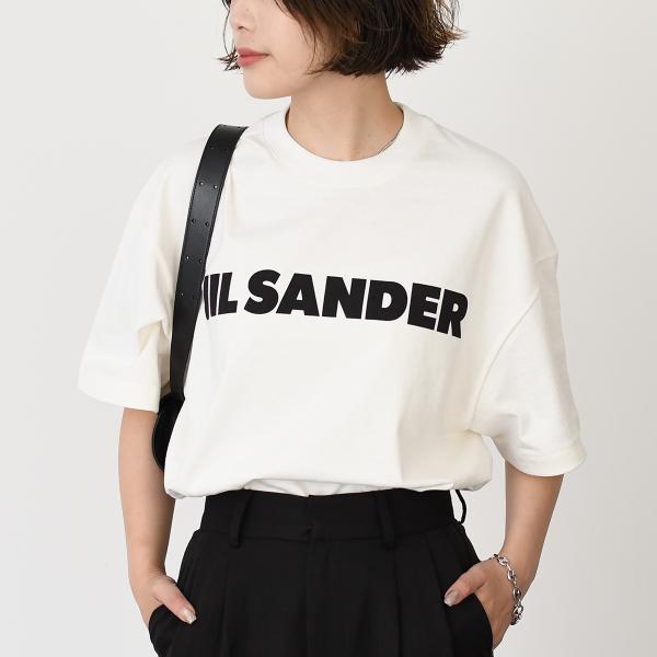 JIL SANDER（ジルサンダー） オーバーサイズ ロゴ コットン Tシャツ