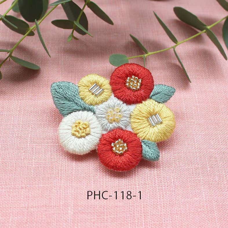 K.omono 刺しゅうキット floret garden ブローチ | piece 刺繍
