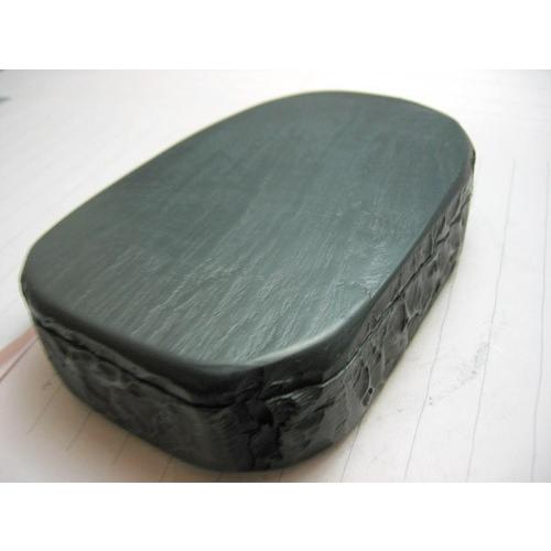 硯 / 硯石 共蓋天然型 小四六 - 雄勝 玄昌石 ☆ 純国産硯 : 筆匠