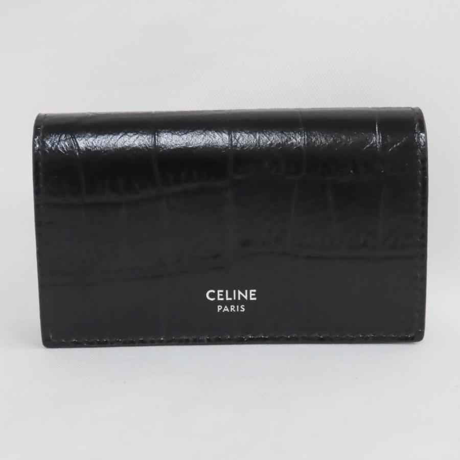 CELINE（セリーヌ） Ts762392 キーケース クロコダイル型押しカーフ