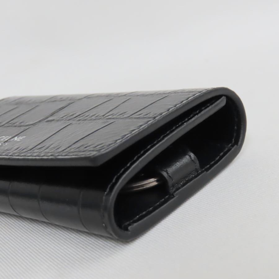 CELINE（セリーヌ） Ts762392 キーケース クロコダイル型押しカーフ
