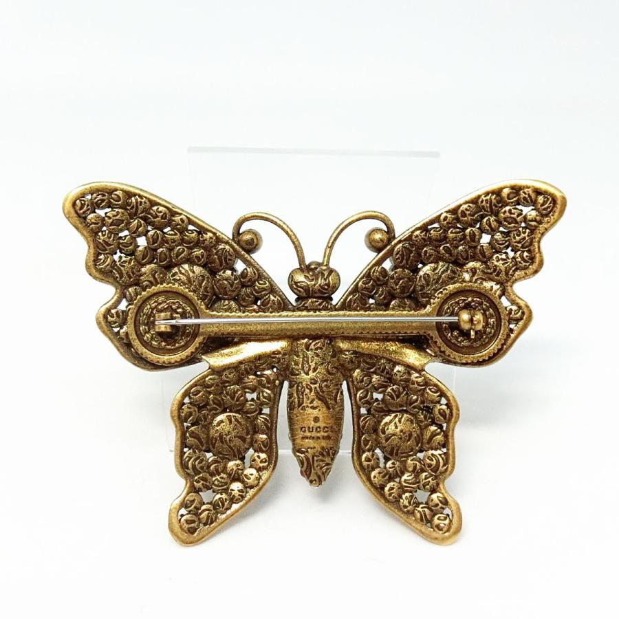 GUCCI（グッチ） 【送料無料】グッチ バタフライモチーフ ブローチ