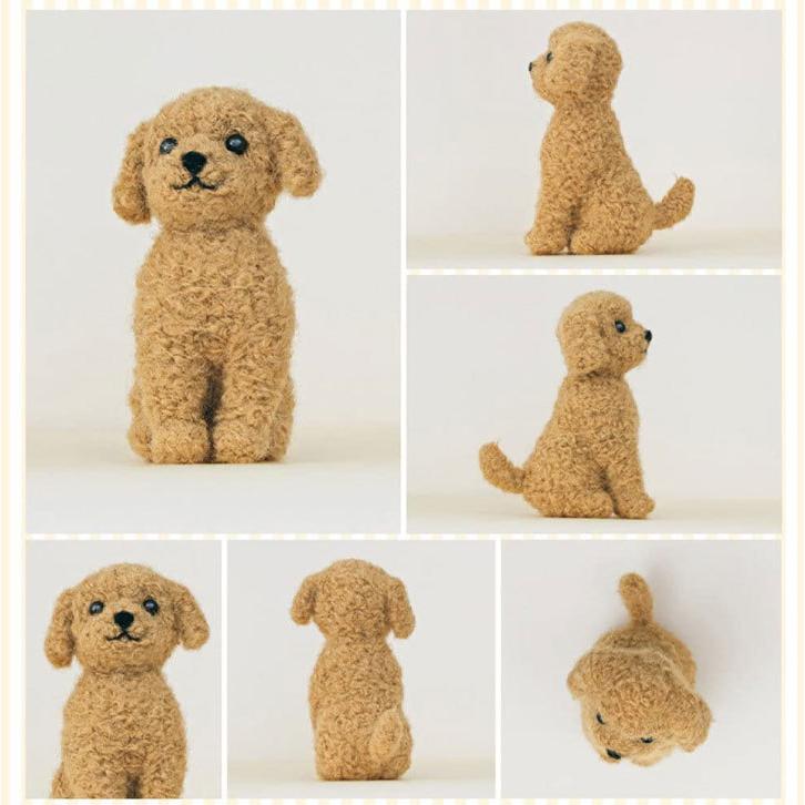 フェルトマスコット トイプードル 手作りキット アプリコットカラー