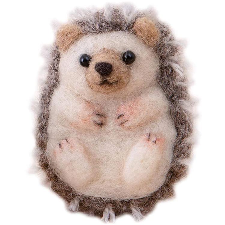 ハリネズミの兄弟のマスコット手作りキット フェルト手芸で作る