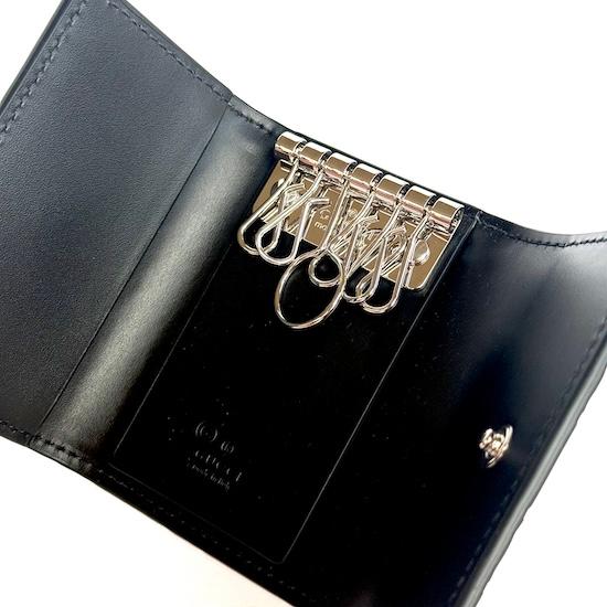 GUCCI（グッチ） 最新作! GUCCI 6連 キーケース グッチシマ ブラック